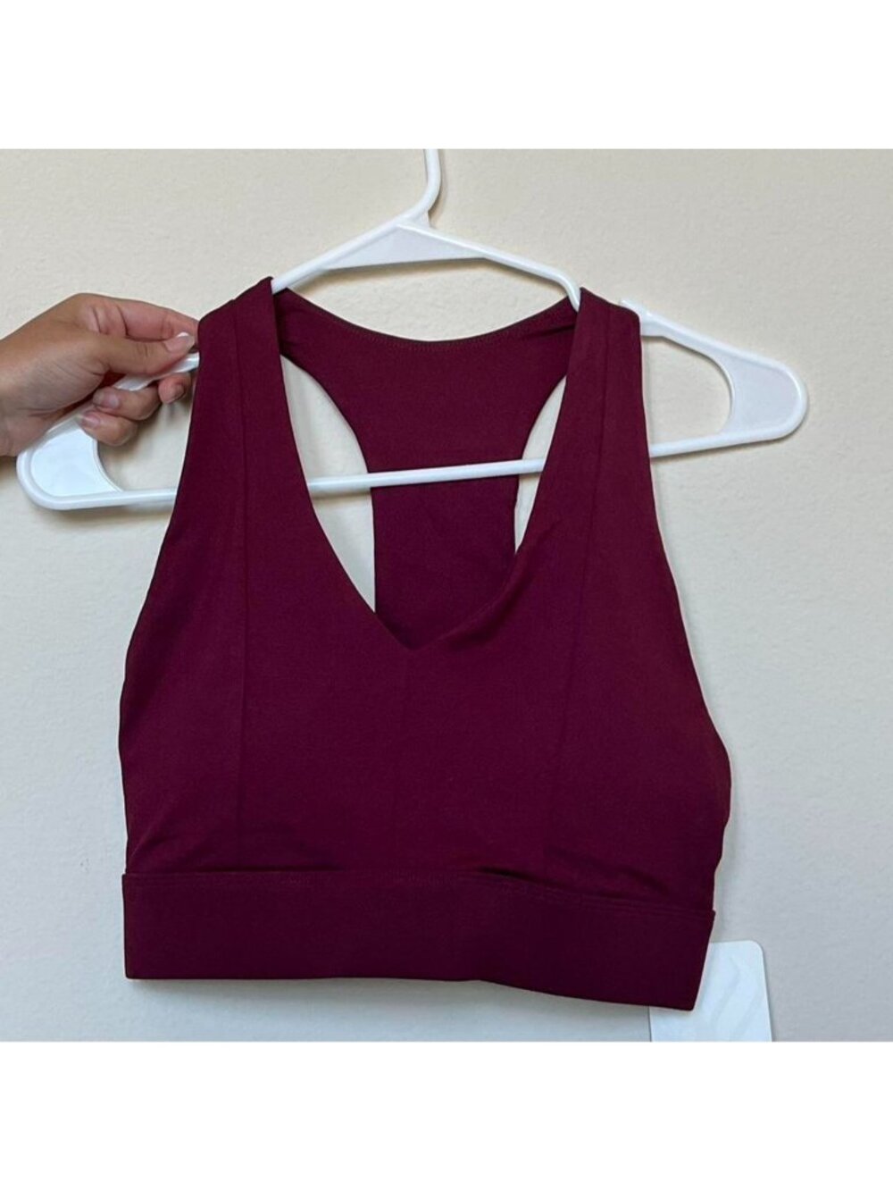 Fabletics burgundy sports bra Size S #activewear #gym #fitness #yoga #sportsbra